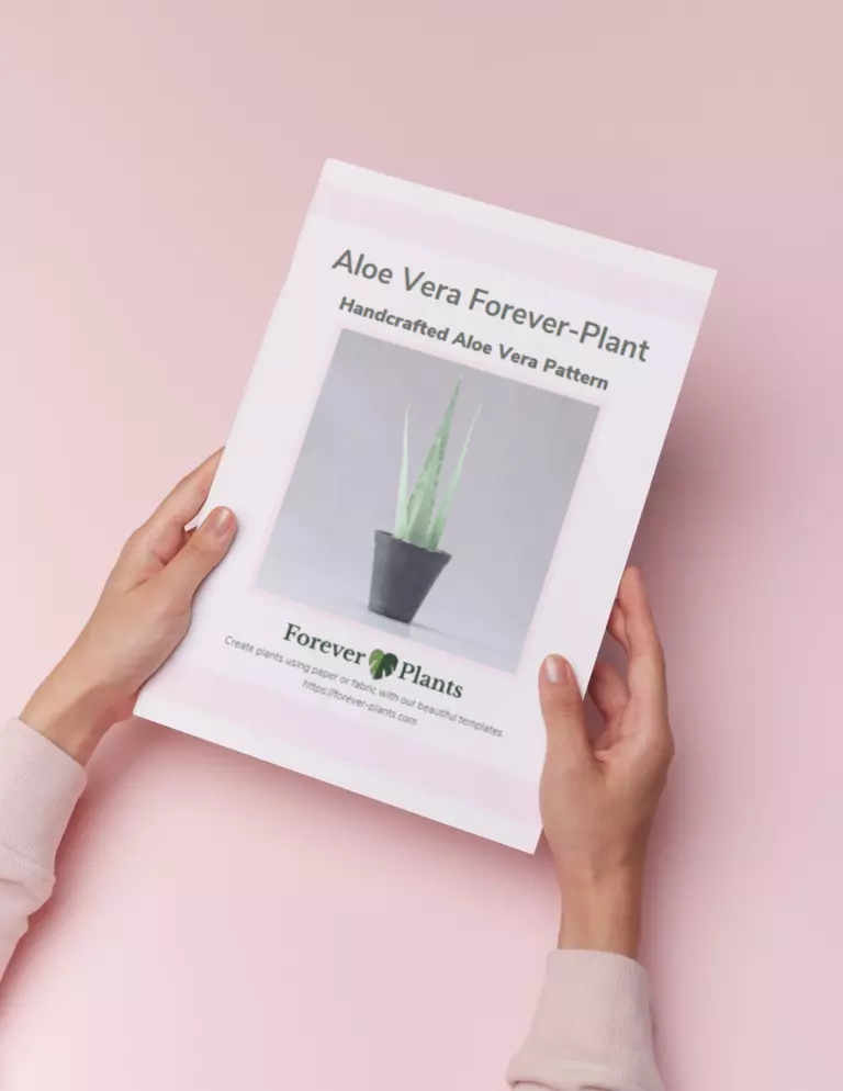 Aloe Vera Forever-Plant pattern for making an aloe using cardstock or fabric.