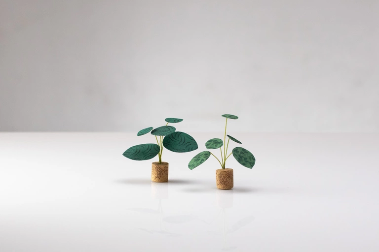 One cork makes two magnet planters.