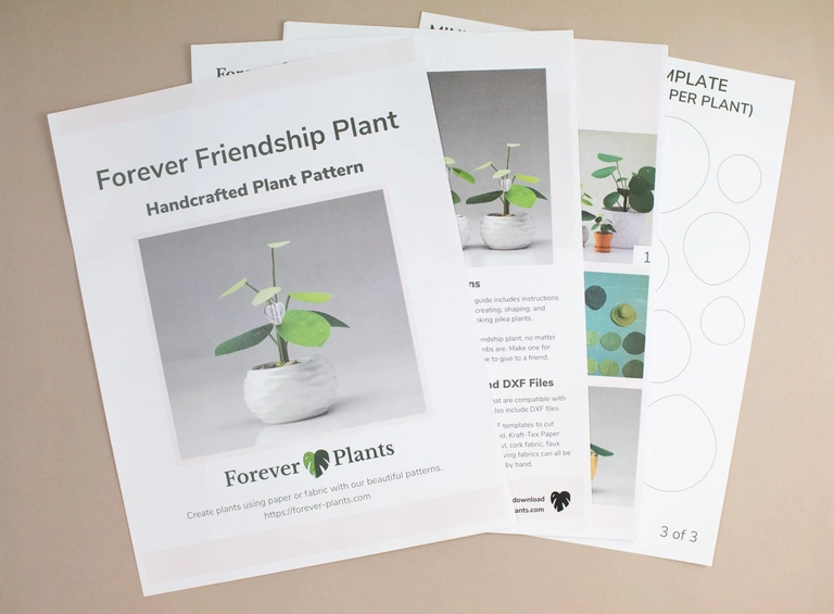 Friendship Forever-Plant pattern