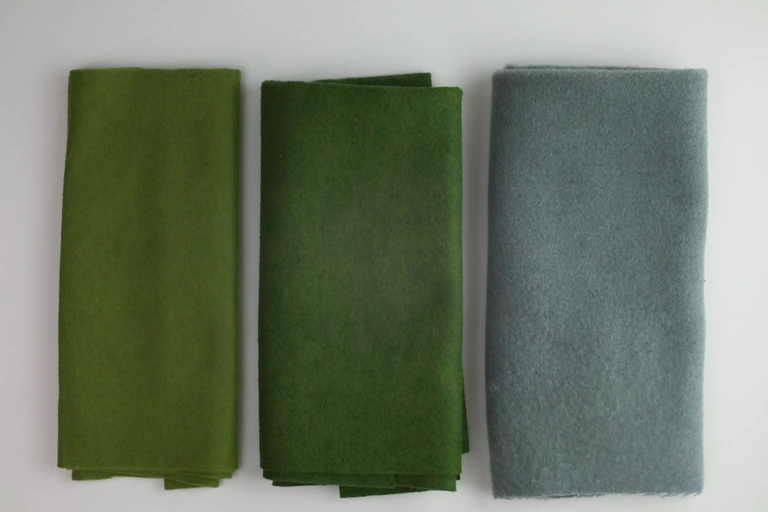 Wool felt is a great alternative to felt made with synthetic materials.